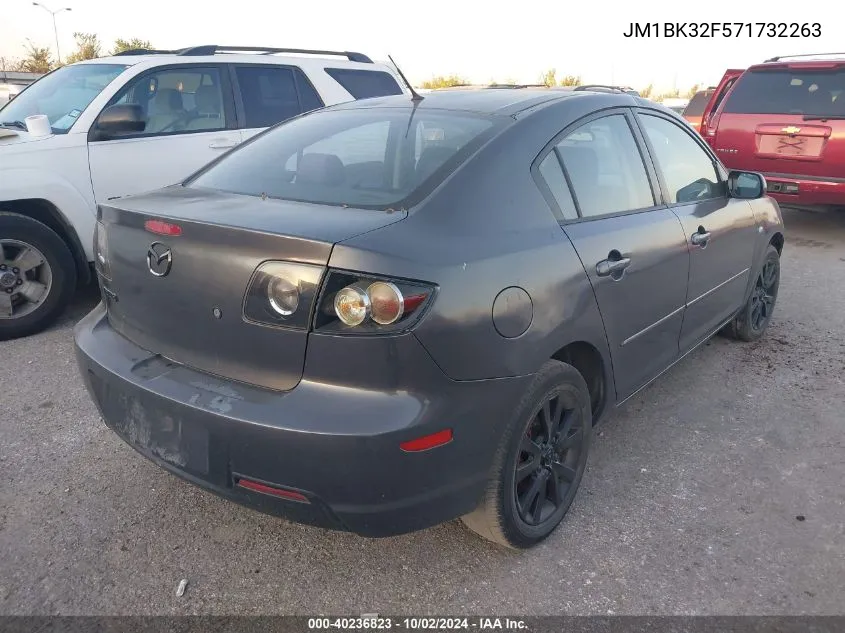 2007 Mazda Mazda3 I VIN: JM1BK32F571732263 Lot: 40236823