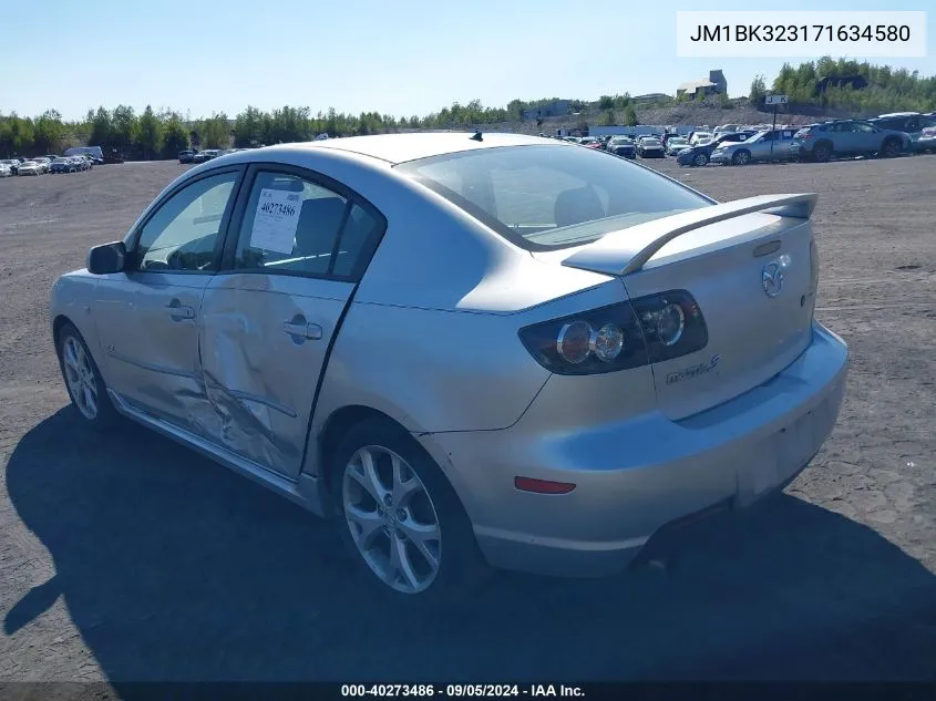 2007 Mazda Mazda3 S Touring VIN: JM1BK323171634580 Lot: 40273486