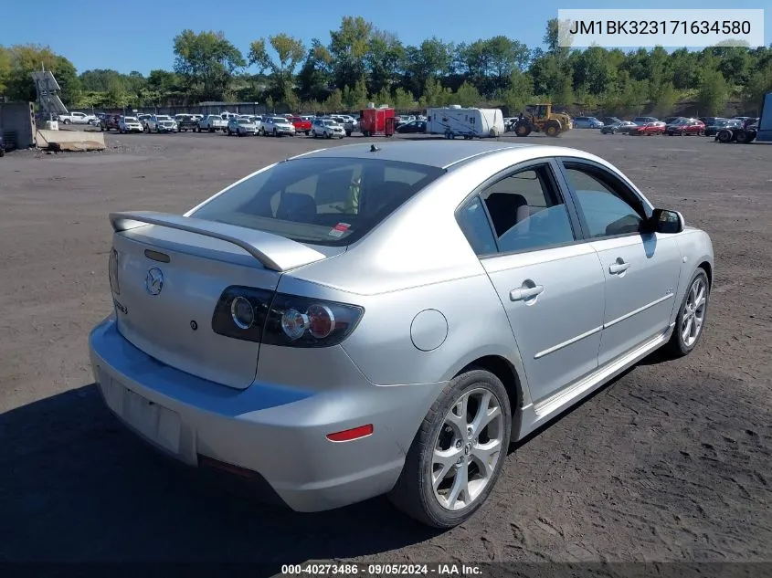 2007 Mazda Mazda3 S Touring VIN: JM1BK323171634580 Lot: 40273486