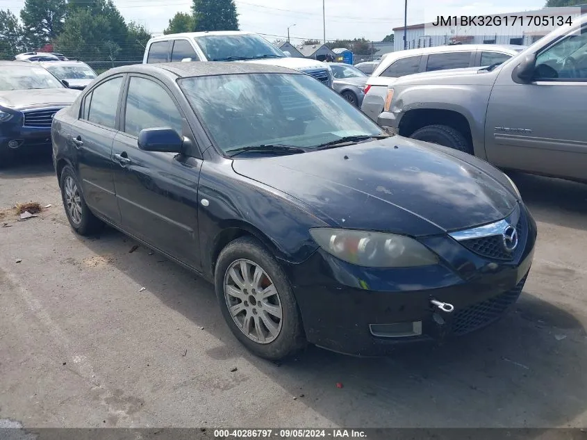 2007 Mazda Mazda3 I VIN: JM1BK32G171705134 Lot: 40286797