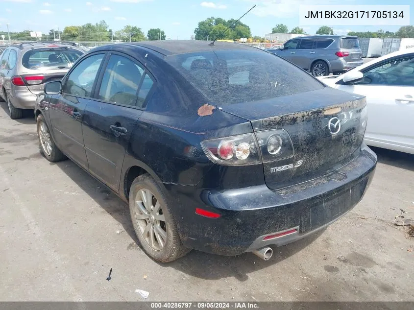 2007 Mazda Mazda3 I VIN: JM1BK32G171705134 Lot: 40286797