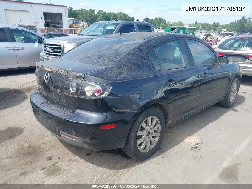 2007 Mazda Mazda3 I VIN: JM1BK32G171705134 Lot: 40286797