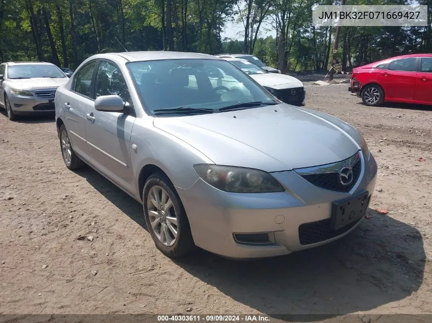 2007 Mazda Mazda3 I VIN: JM1BK32F071669427 Lot: 40303611