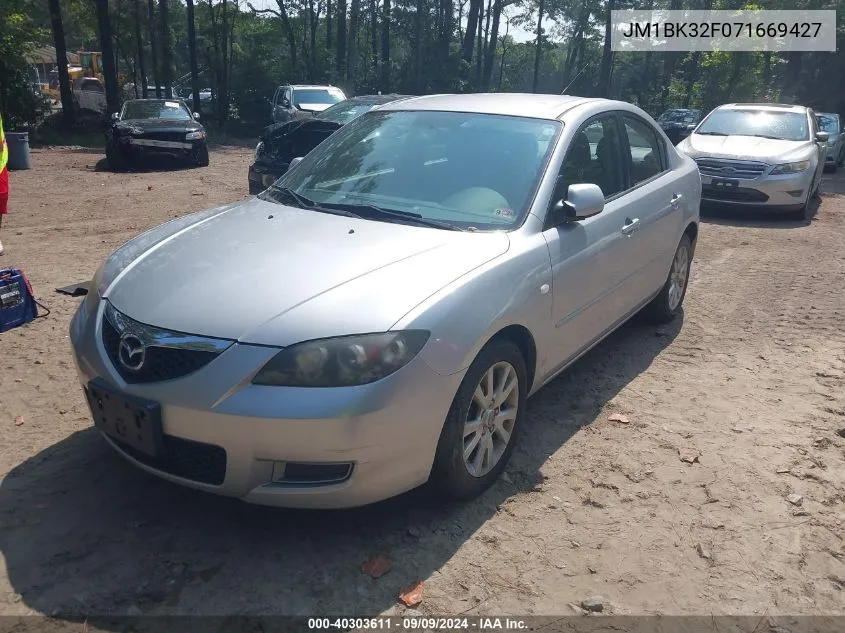 2007 Mazda Mazda3 I VIN: JM1BK32F071669427 Lot: 40303611