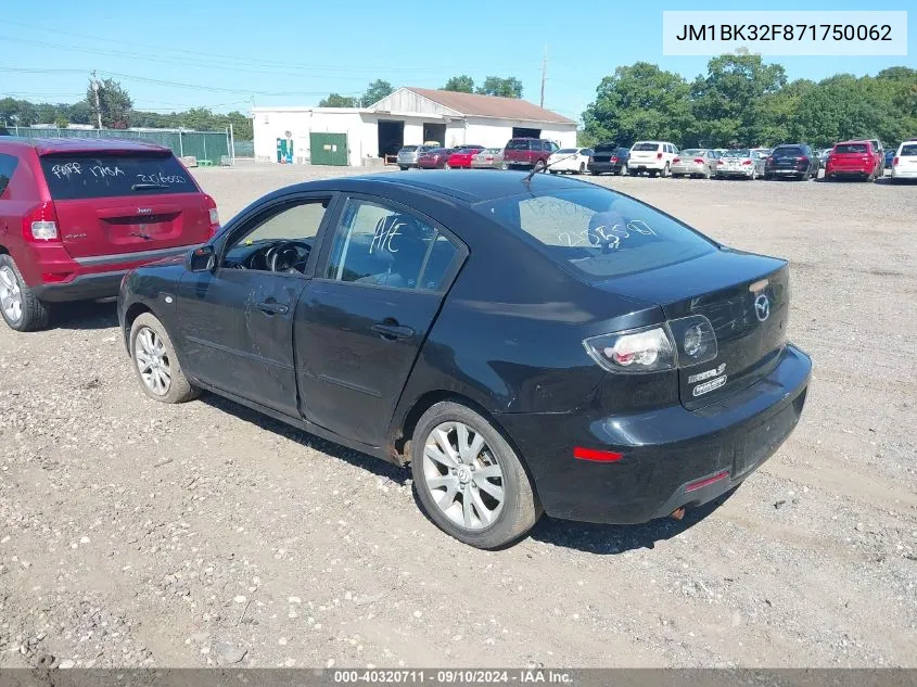 JM1BK32F871750062 2007 Mazda Mazda3 I