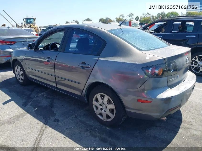 JM1BK12G571661756 2007 Mazda Mazda3 I Sport