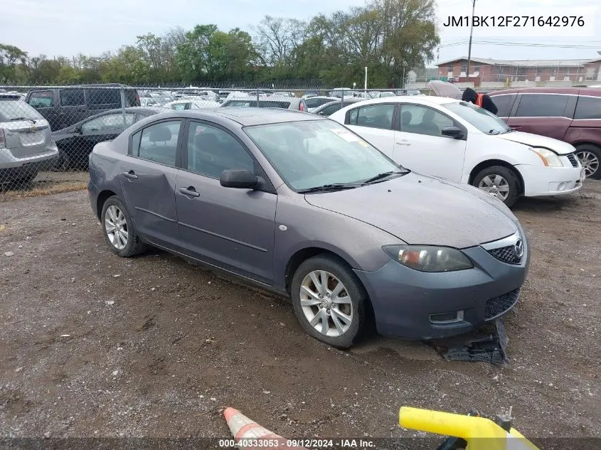 2007 Mazda Mazda3 I VIN: JM1BK12F271642976 Lot: 40333053