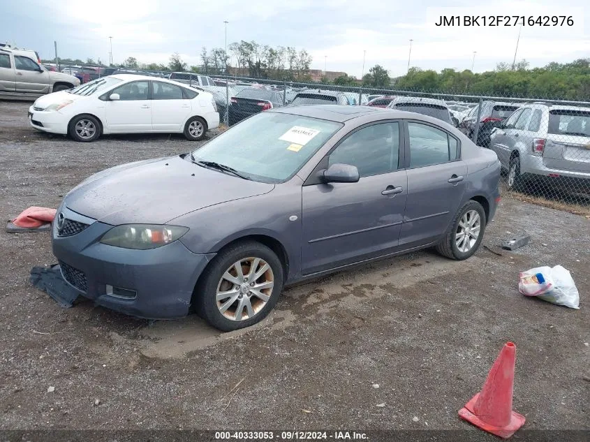 2007 Mazda Mazda3 I VIN: JM1BK12F271642976 Lot: 40333053