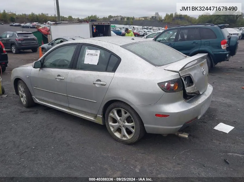 2007 Mazda Mazda3 S Grand Touring VIN: JM1BK324471679490 Lot: 40388336