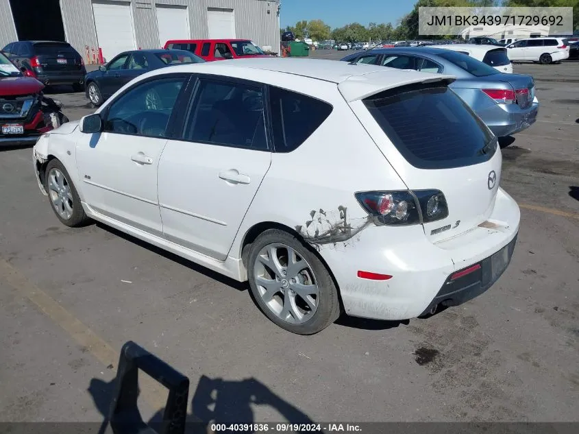 JM1BK343971729692 2007 Mazda Mazda3 S Touring