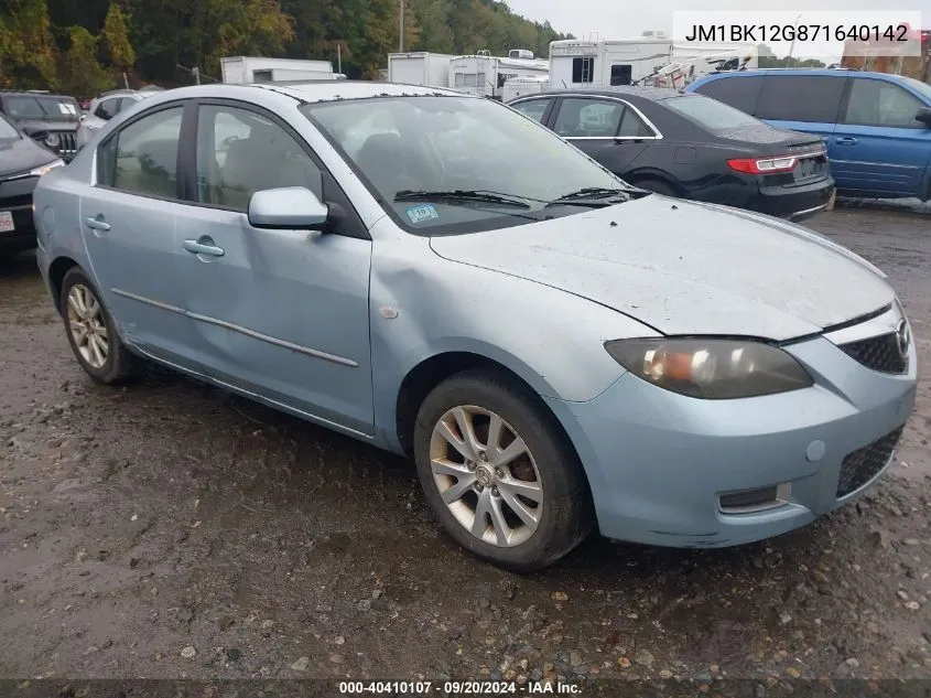 JM1BK12G871640142 2007 Mazda Mazda3 I