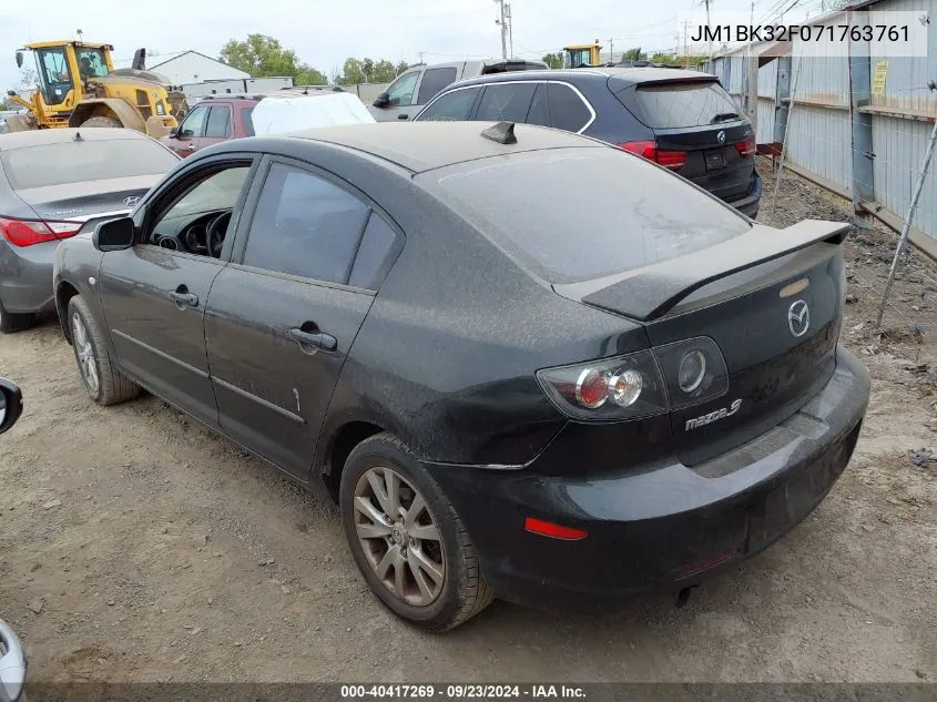 2007 Mazda Mazda3 I VIN: JM1BK32F071763761 Lot: 40417269