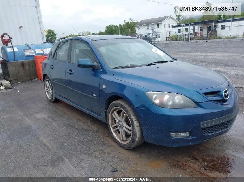 JM1BK343971635747 2007 Mazda Mazda3 S Grand Touring