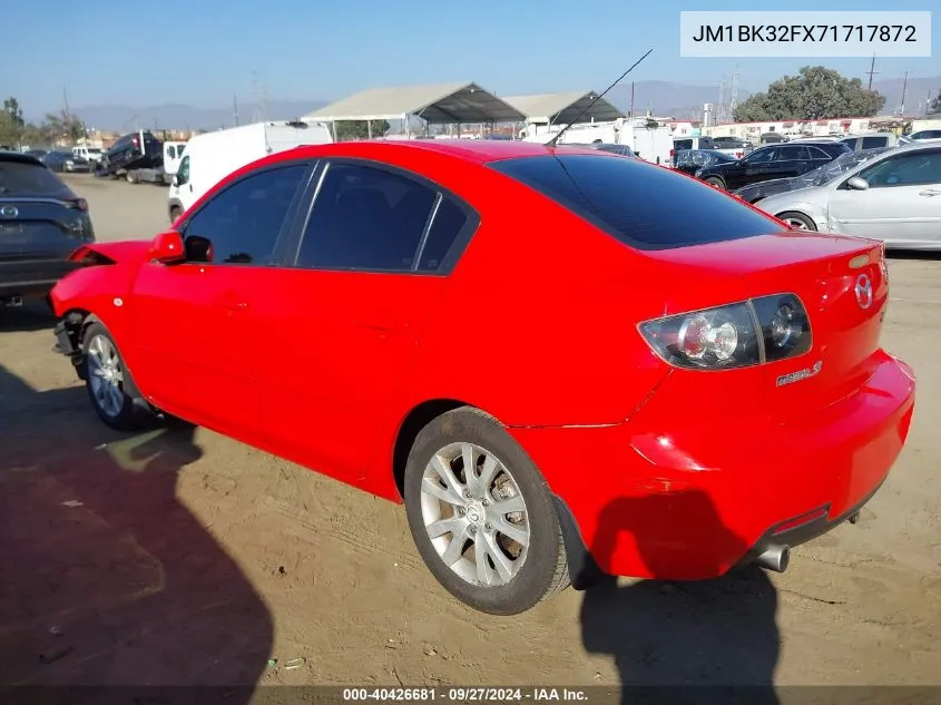 2007 Mazda Mazda3 I VIN: JM1BK32FX71717872 Lot: 40426681