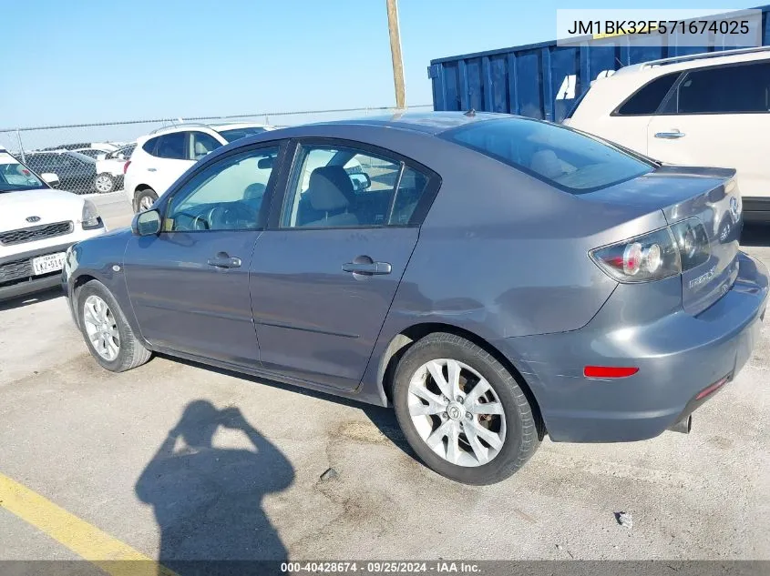 JM1BK32F571674025 2007 Mazda Mazda3 I