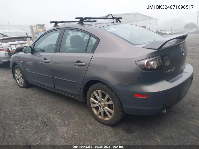 JM1BK324671696517 2007 Mazda 3 S