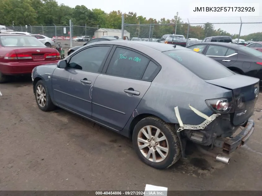 JM1BK32F571732926 2007 Mazda Mazda3 I