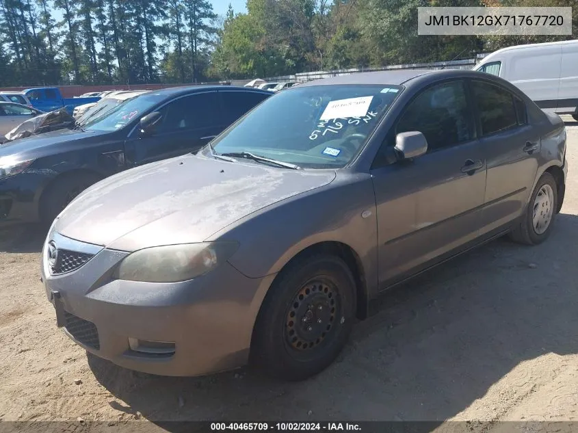 2007 Mazda Mazda3 I Sport VIN: JM1BK12GX71767720 Lot: 40465709