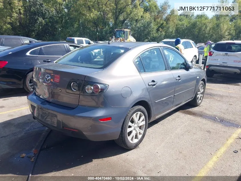 2007 Mazda Mazda3 I VIN: JM1BK12F771711063 Lot: 40470460