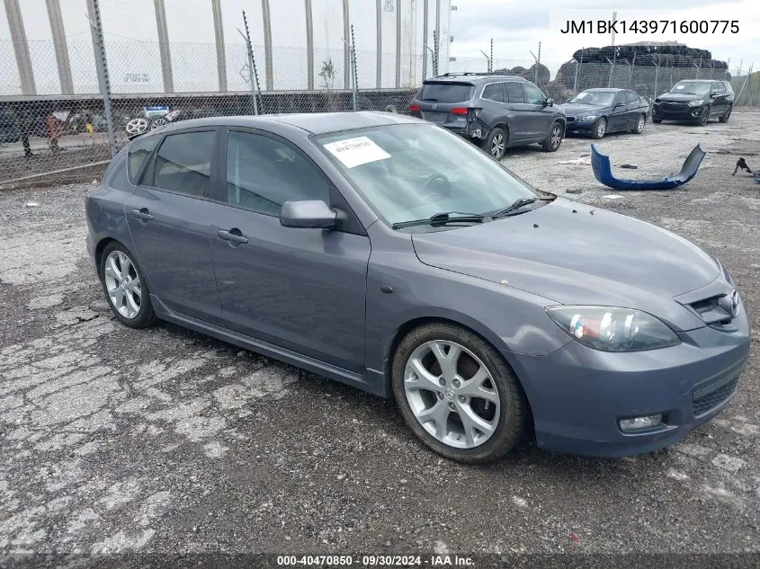 2007 Mazda Mazda3 S Sport VIN: JM1BK143971600775 Lot: 40470850