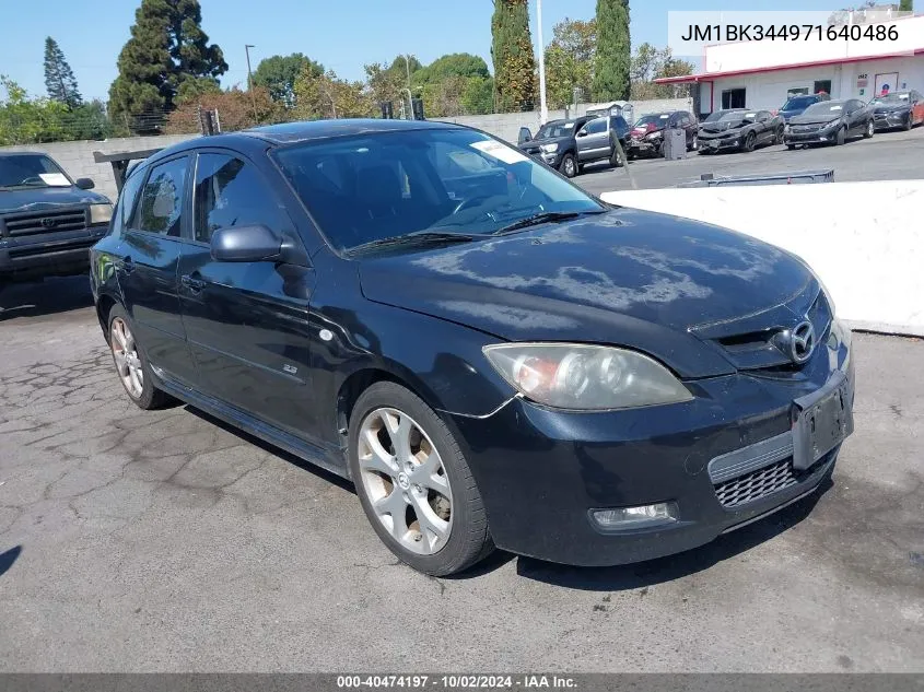 2007 Mazda Mazda3 S Grand Touring VIN: JM1BK344971640486 Lot: 40474197