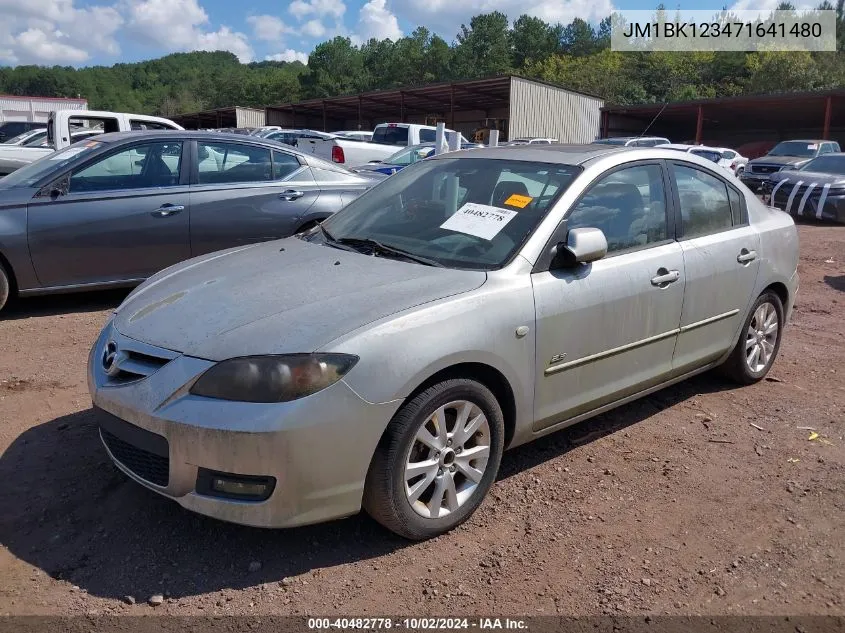 2007 Mazda Mazda3 S Sport VIN: JM1BK123471641480 Lot: 40482778