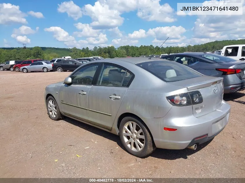 2007 Mazda Mazda3 S Sport VIN: JM1BK123471641480 Lot: 40482778