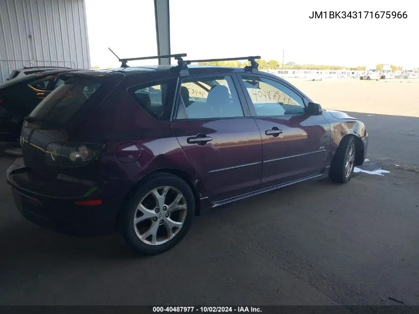 JM1BK343171675966 2007 Mazda Mazda3 S Touring