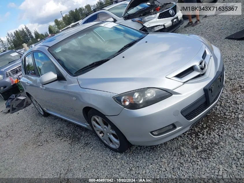 2007 Mazda Mazda3 S Touring VIN: JM1BK343X71635367 Lot: 40497042