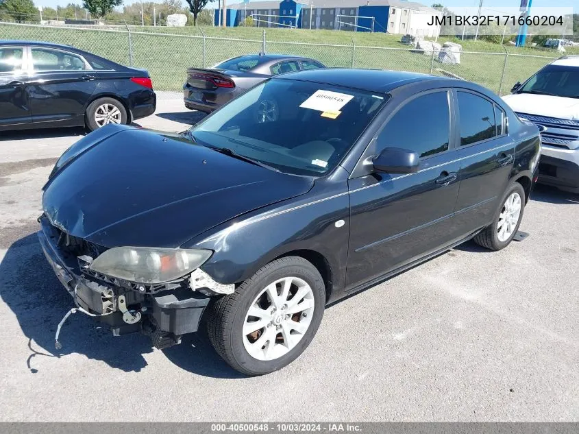 2007 Mazda Mazda3 I VIN: JM1BK32F171660204 Lot: 40500548