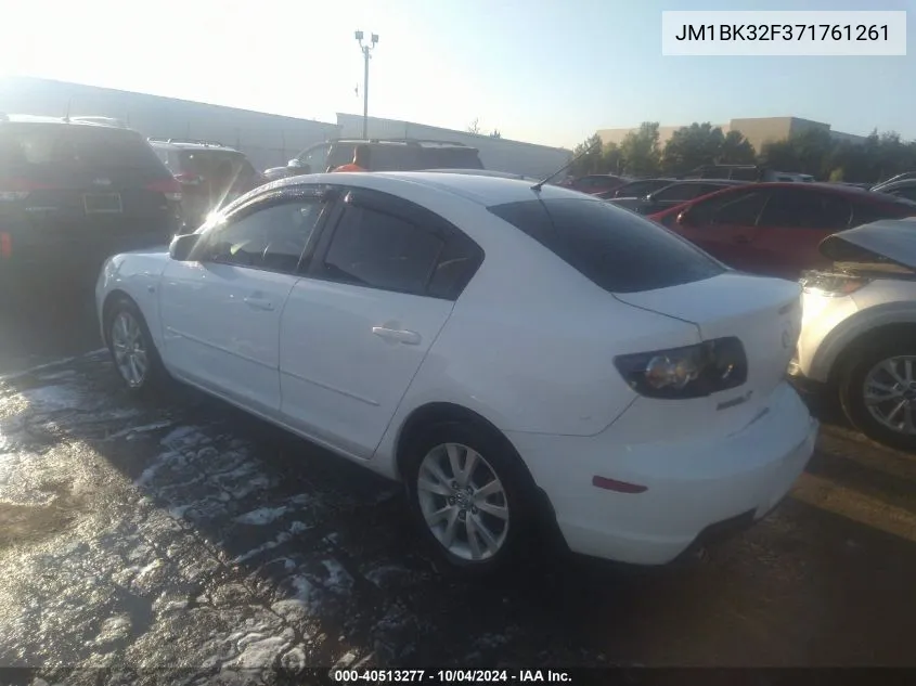 2007 Mazda Mazda3 I VIN: JM1BK32F371761261 Lot: 40513277