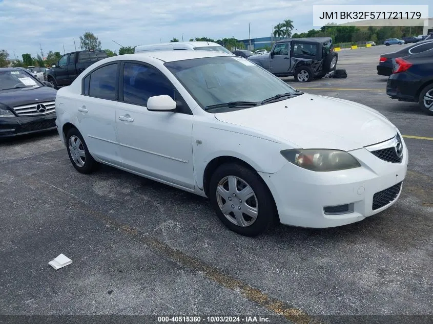 2007 Mazda Mazda3 I Sport VIN: JM1BK32F571721179 Lot: 40515360