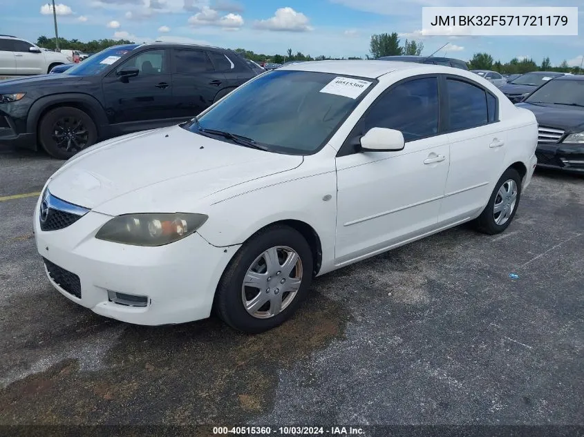 2007 Mazda Mazda3 I Sport VIN: JM1BK32F571721179 Lot: 40515360