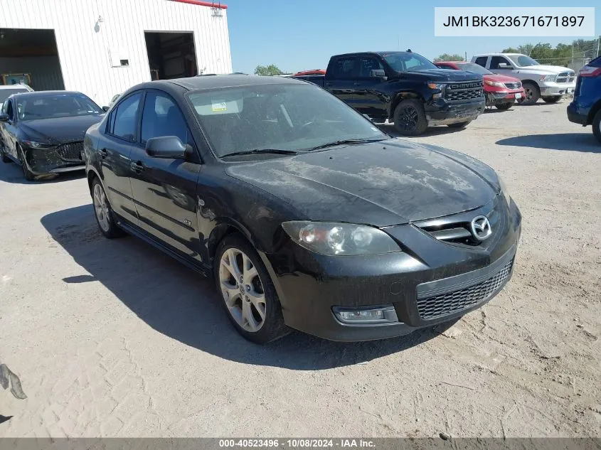 2007 Mazda Mazda3 S Touring VIN: JM1BK323671671897 Lot: 40523496