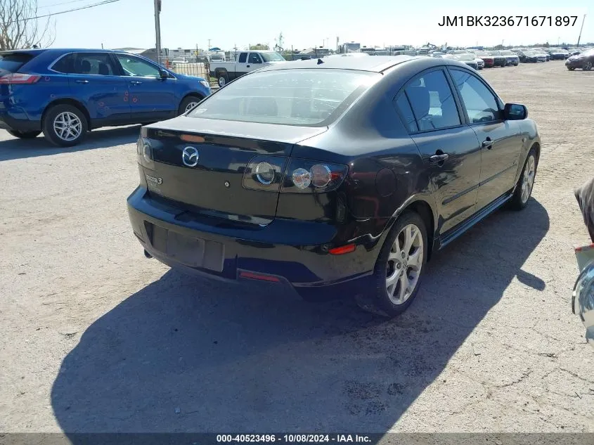 2007 Mazda Mazda3 S Touring VIN: JM1BK323671671897 Lot: 40523496