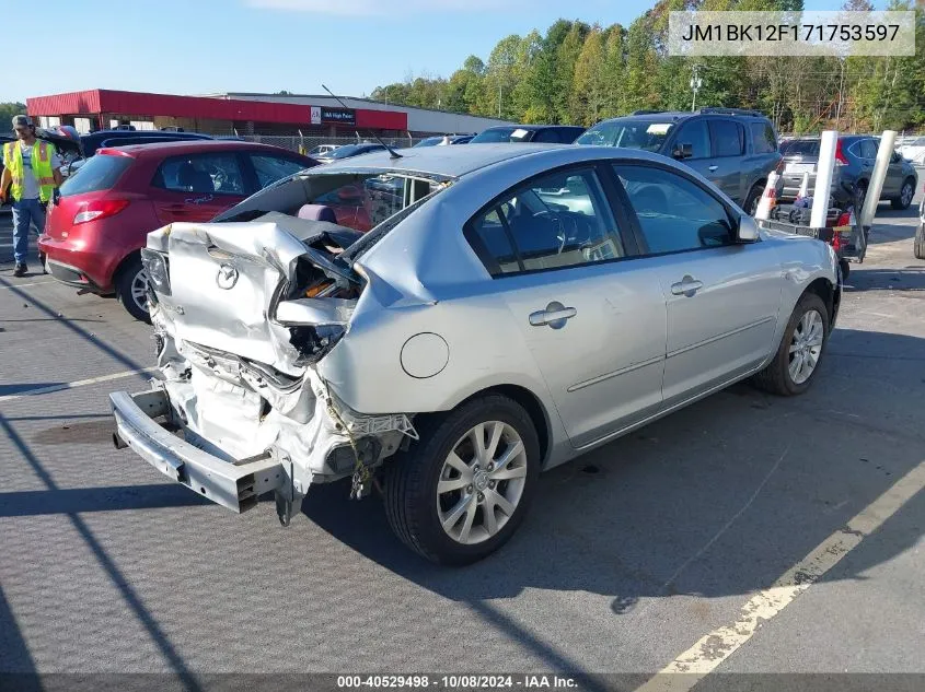 2007 Mazda 3 I VIN: JM1BK12F171753597 Lot: 40529498