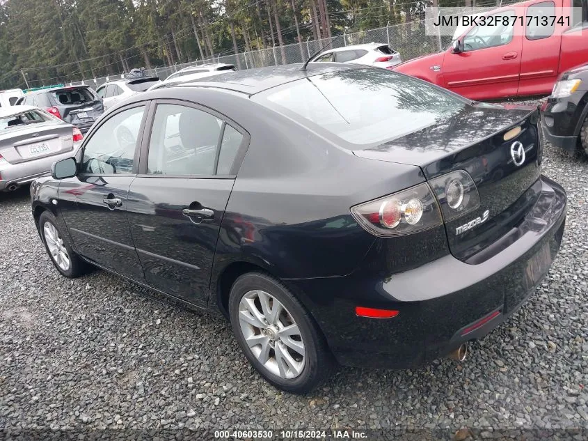 2007 Mazda Mazda3 I VIN: JM1BK32F871713741 Lot: 40603530