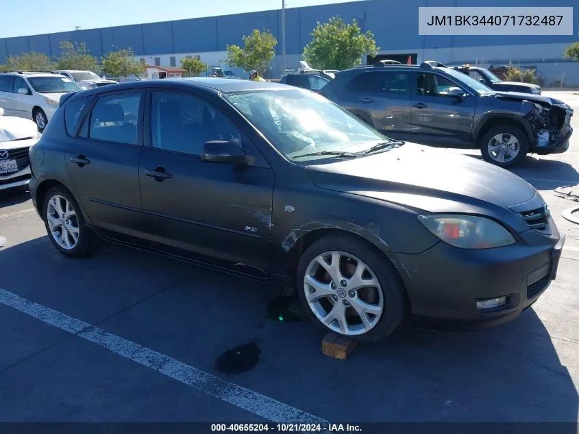 2007 Mazda Mazda3 S Touring VIN: JM1BK344071732487 Lot: 40655204