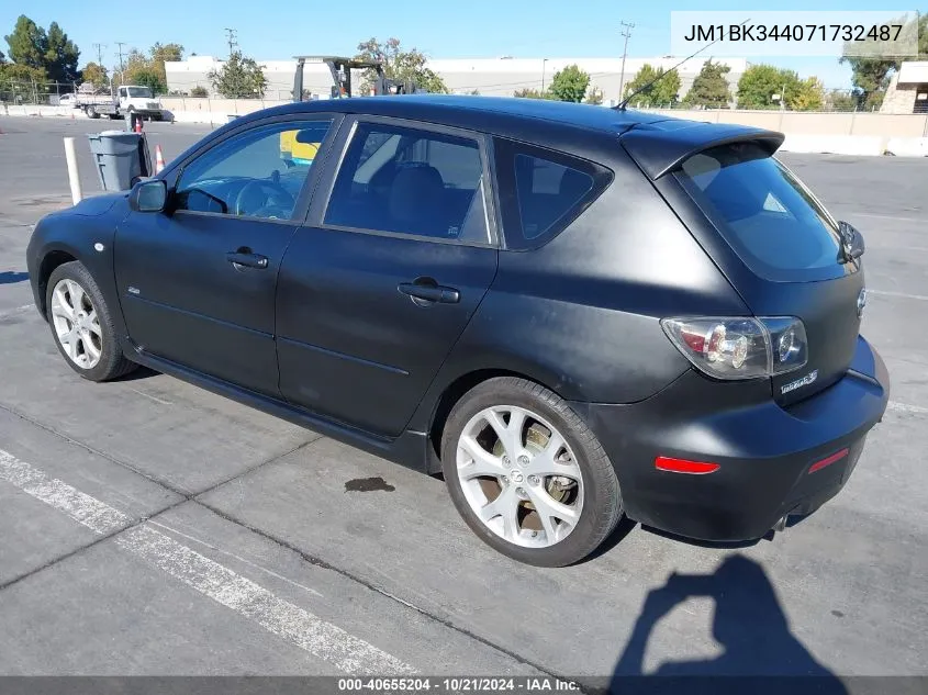 2007 Mazda Mazda3 S Touring VIN: JM1BK344071732487 Lot: 40655204