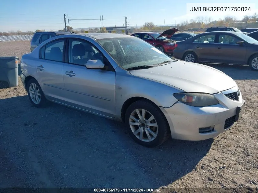 JM1BK32F071750024 2007 Mazda Mazda3 I