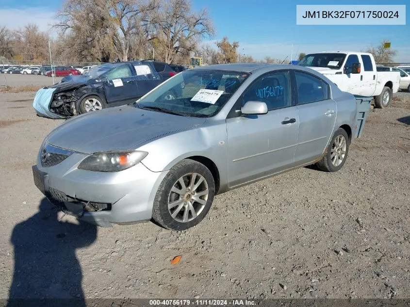 JM1BK32F071750024 2007 Mazda Mazda3 I