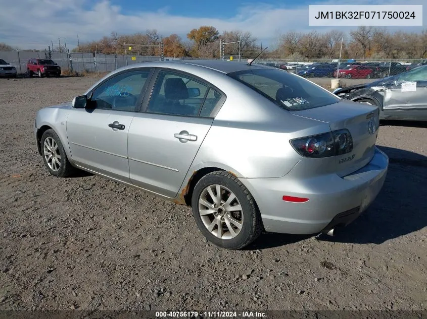 JM1BK32F071750024 2007 Mazda Mazda3 I