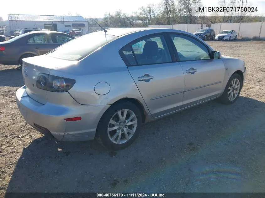 JM1BK32F071750024 2007 Mazda Mazda3 I