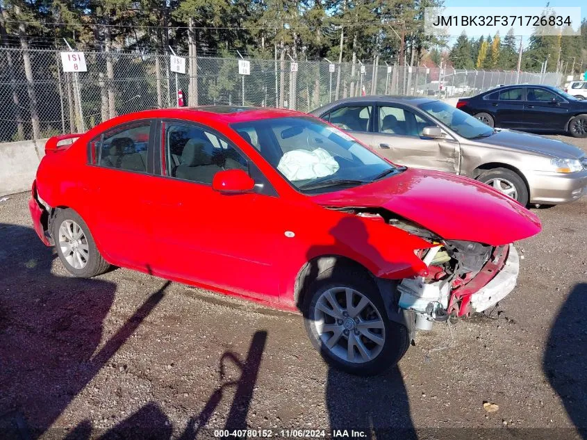 JM1BK32F371726834 2007 Mazda Mazda3 I