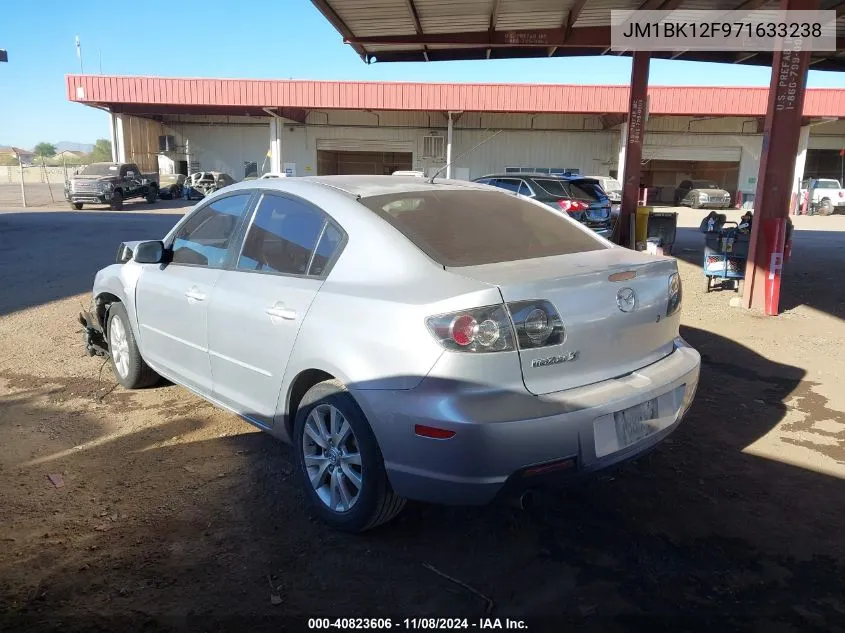 2007 Mazda Mazda3 I VIN: JM1BK12F971633238 Lot: 40823606