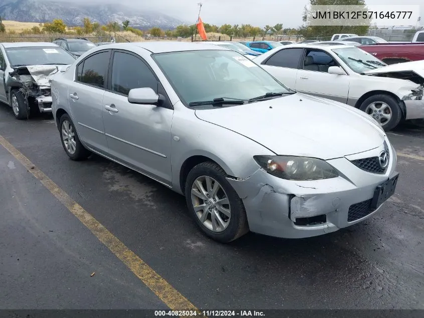 2007 Mazda Mazda3 I VIN: JM1BK12F571646777 Lot: 40825034