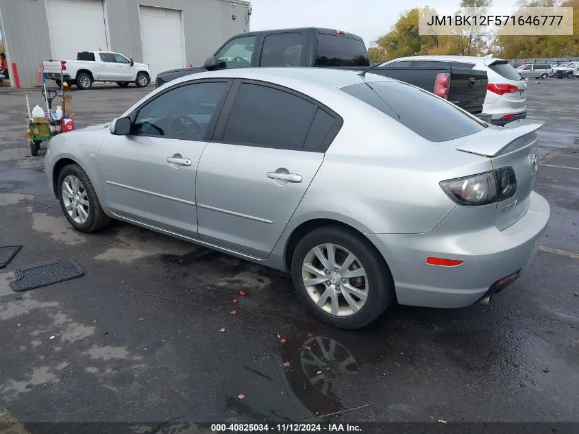 2007 Mazda Mazda3 I VIN: JM1BK12F571646777 Lot: 40825034