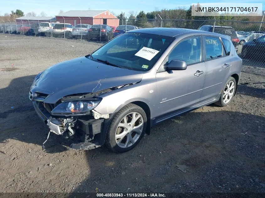 2007 Mazda Mazda3 S Touring VIN: JM1BK344171704617 Lot: 40833943