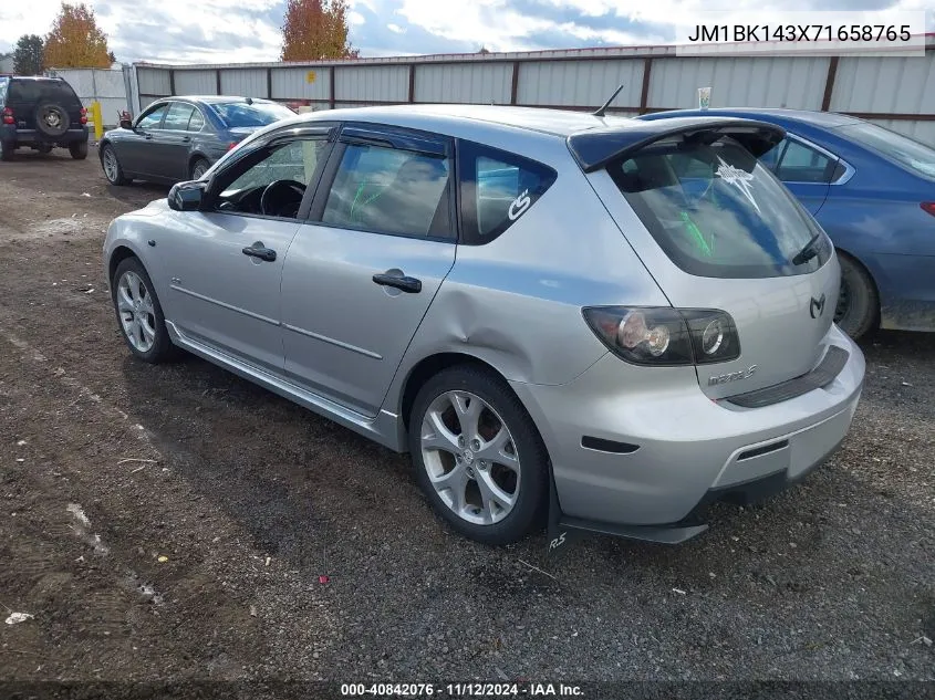 2007 Mazda Mazda3 S Sport VIN: JM1BK143X71658765 Lot: 40842076