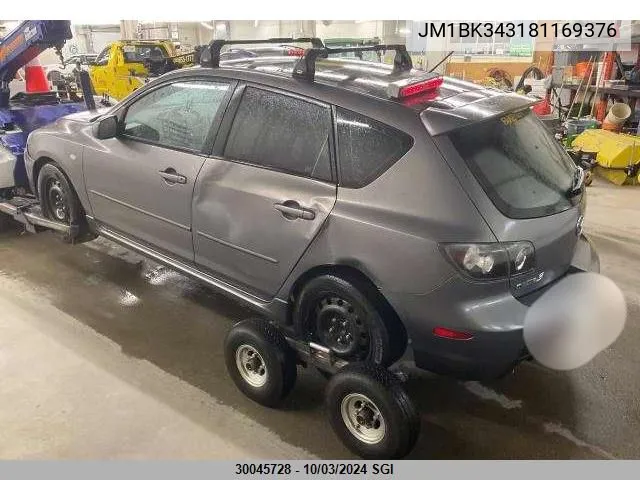 JM1BK343181169376 2008 Mazda 3 Hatchback